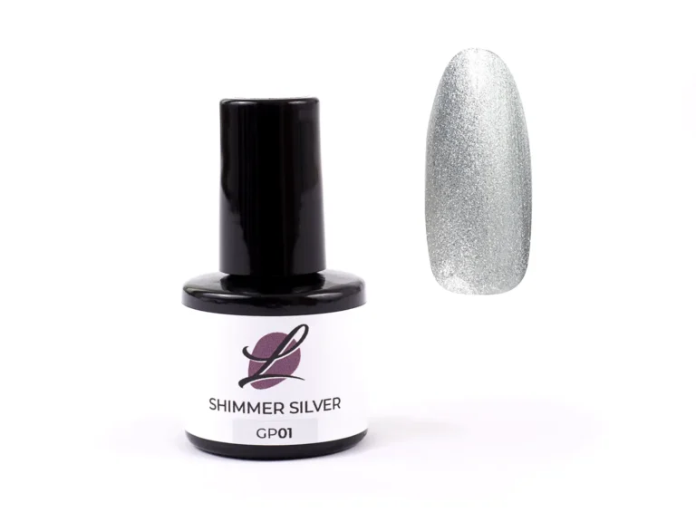 SHIMMER SILVER GP01 - UV/LED barevný gellak