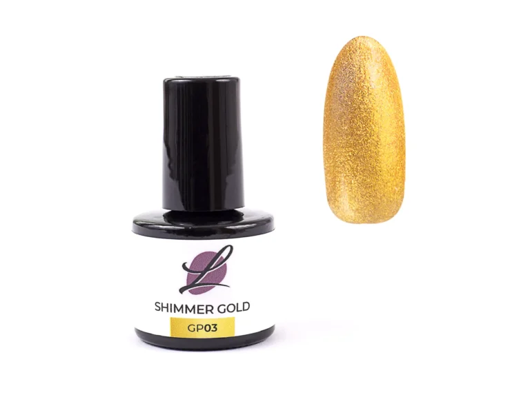 SHIMMER GOLD GP03 - UV/LED barevný gellak