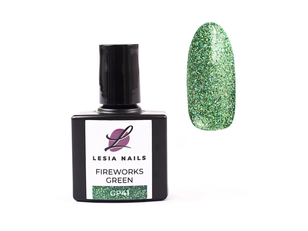 FIREWORKS GREEN - GP41 - UV/LED barevný gellak