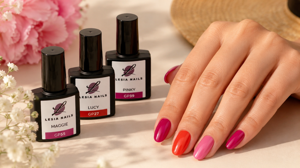 Výrazné letní gellaky Lesia Nails Maggie, Lucy a Pinky