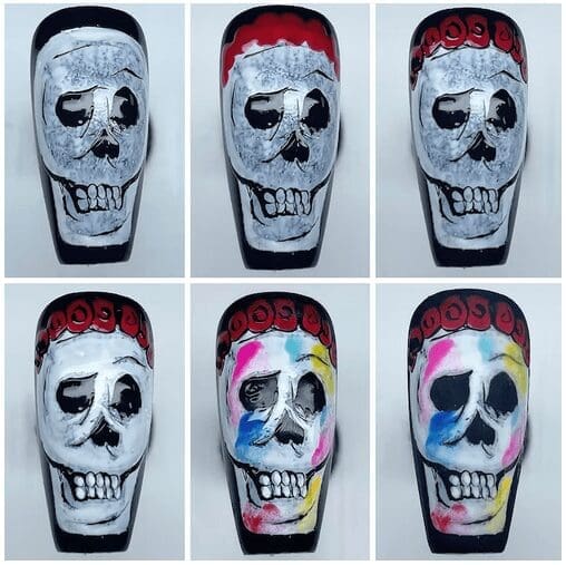 Návod: Jak na nehty Día de los Muertos