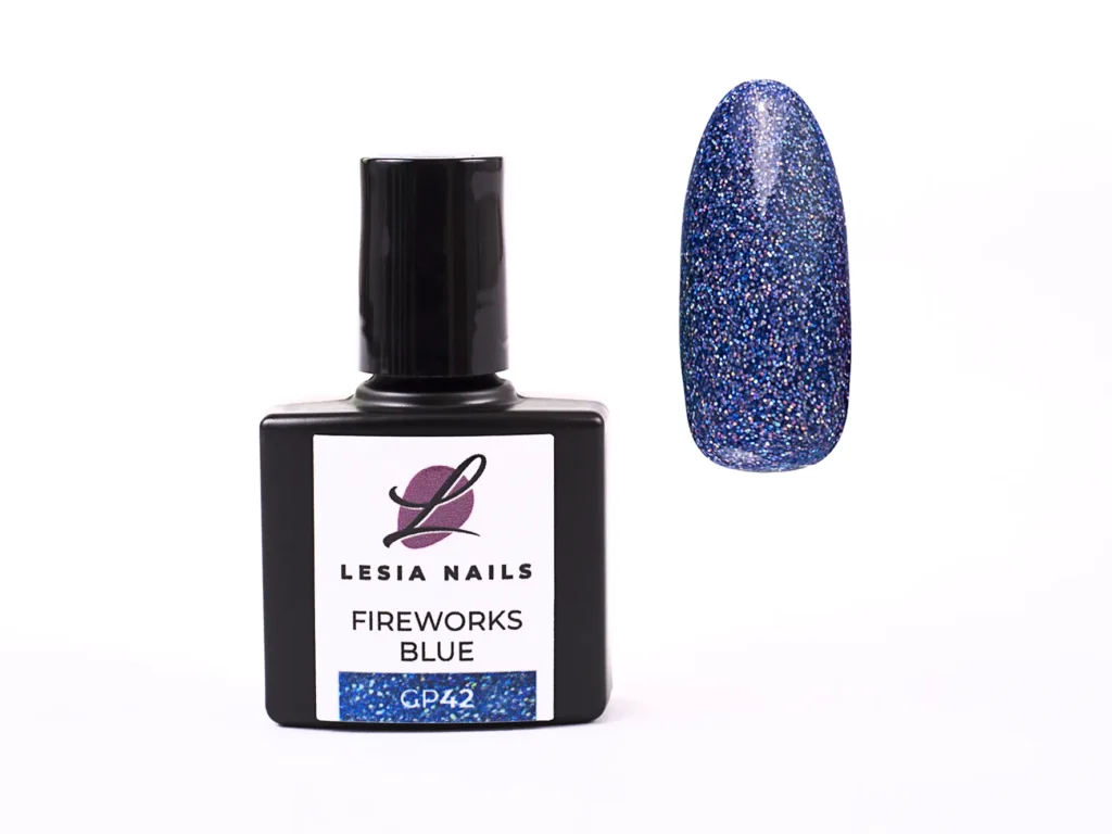 FIREWORKS BLUE - GP42 - UV/LED barevný gellak