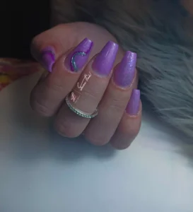 Glitter Holo white + Luminous surprise