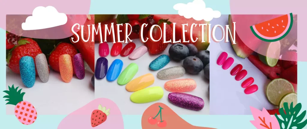 Novinkové gelové barvy - SRPEN - SUMMER COLECTION 2023