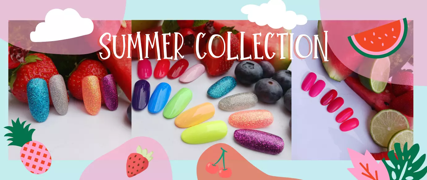 Novinkové gelové barvy - SRPEN - SUMMER COLECTION 2023
