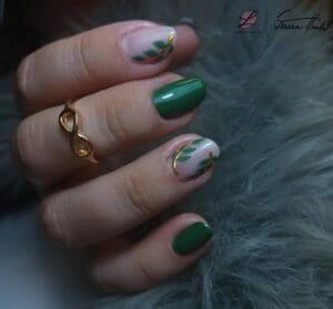 UV/LED barevný gel Forest green